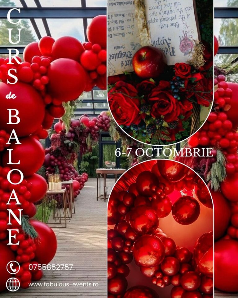Red Luxury Curs Intensiv de Decoruri Premium cu Baloane